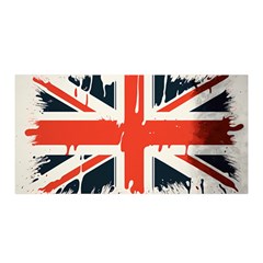 Union Jack England Uk United Kingdom London Satin Wrap 35  X 70  by uniart180623