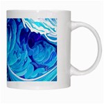 Tsunami Waves Ocean Sea Nautical Nature Water White Mug Right