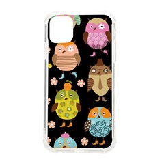 Cute Owls Pattern Iphone 11 Tpu Uv Print Case by Ket1n9