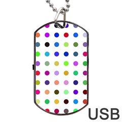 Circle Pattern(1) Dog Tag Usb Flash (one Side) by Ket1n9