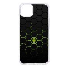 Green Android Honeycomb Gree Iphone 14 Plus Tpu Uv Print Case by Ket1n9