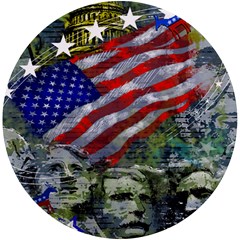 Usa United States Of America Images Independence Day Uv Print Round Tile Coaster by Ket1n9