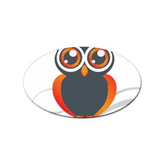 Owl Logo Sticker (oval) by Ket1n9