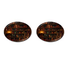 Books Library Cufflinks (oval) by Ket1n9