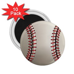 Baseball 2 25  Magnets (10 Pack) 