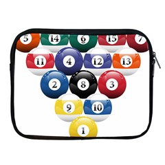 Racked Billiard Pool Balls Apple Ipad 2/3/4 Zipper Cases by Ket1n9