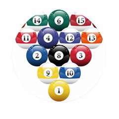 Racked Billiard Pool Balls Mini Round Pill Box (pack Of 3) by Ket1n9