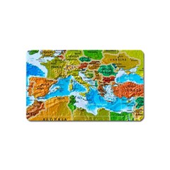 World Map Magnet (name Card) by Ket1n9