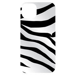 White Tiger Skin Iphone 14 Plus Black Uv Print Case by Ket1n9