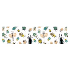 Insect Animal Pattern Oblong Satin Scarf (16  X 60 ) by Ket1n9