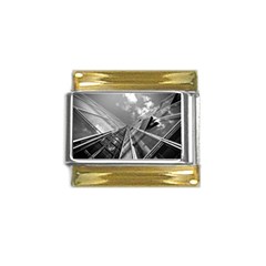 Architecture-skyscraper Gold Trim Italian Charm (9mm) by Ket1n9