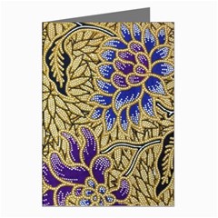 Traditional Art Batik Pattern Greeting Cards (pkg Of 8) by Ket1n9