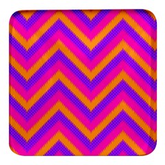 Chevron Square Glass Fridge Magnet (4 Pack) by Ket1n9