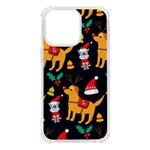 Funny Christmas Pattern Background iPhone 13 Pro TPU UV Print Case