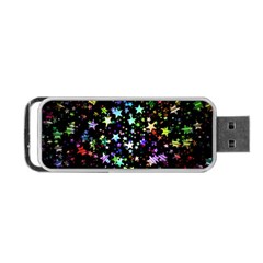 Christmas Star Gloss Lights Light Portable Usb Flash (two Sides) by Ket1n9