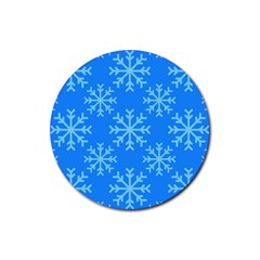 Holiday Celebration Decoration Background Christmas Rubber Coaster (round) by Ket1n9