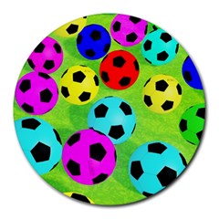 Balls Colors Round Mousepad by Ket1n9