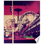 Pink City Retro Vintage Futurism Art Canvas 20  x 24  19.57 x23.15  Canvas - 1