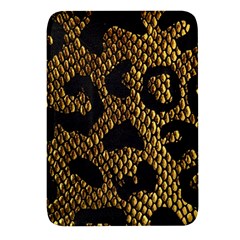 Metallic Snake Skin Pattern Rectangular Glass Fridge Magnet (4 Pack) by Ket1n9