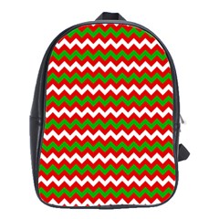 Christmas-paper-scrapbooking-pattern- School Bag (large)