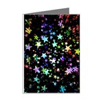 Christmas-star-gloss-lights-light Mini Greeting Cards (Pkg of 8) Right