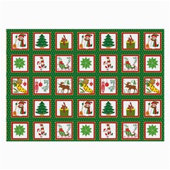 Christmas-paper-christmas-pattern Large Glasses Cloth (2 Sides) by Grandong