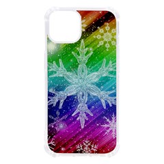 Christmas-snowflake-background Iphone 13 Tpu Uv Print Case