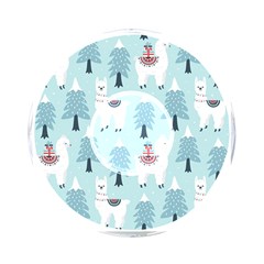 Christmas-tree-cute-lama-with-gift-boxes-seamless-pattern On-the-go Memory Card Reader by Grandong