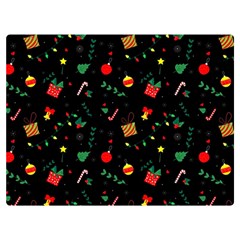 Christmas Pattern Texture Colorful Wallpaper Premium Plush Fleece Blanket (extra Small) by Grandong