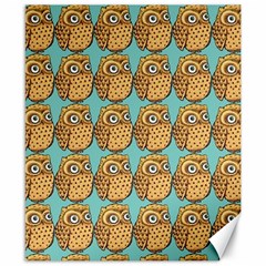Owl-stars-pattern-background Canvas 8  X 10  by Grandong
