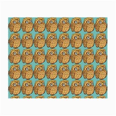 Seamless Cute Colourfull Owl Kids Pattern Small Glasses Cloth (2 Sides) by Grandong