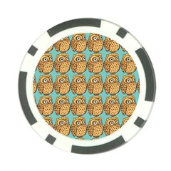 Owl Bird Cartoon Poker Chip Card Guard by Grandong