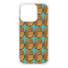 Owl-pattern-background Iphone 14 Pro Tpu Uv Print Case by Grandong