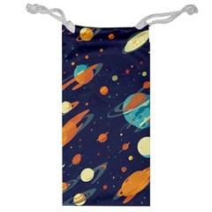 Space Galaxy Planet Universe Stars Night Fantasy Jewelry Bag by Grandong