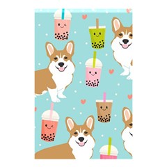 Welsh Corgi Boba Tea Bubble Cute Kawaii Dog Breed Shower Curtain 48  X 72  (small)  by Grandong