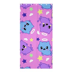 Seamless Pattern With Cute Kawaii Kittens Shower Curtain 36  X 72  (stall)  by Grandong