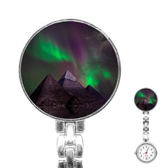 Fantasy Pyramid Mystic Space Aurora Stainless Steel Nurses Watch by Grandong