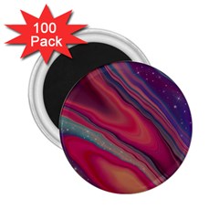 Stars Shimmering Galaxy Ocean 2 25  Magnets (100 Pack)  by Ravend