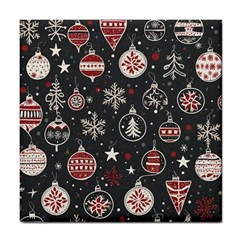 Christmas Winter Xmas Tile Coaster by Vaneshop