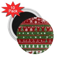 Christmas Decoration Winter Xmas Pattern 2 25  Magnets (10 Pack)  by Vaneshop