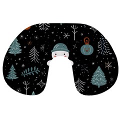 Snowman Christmas Travel Neck Pillow