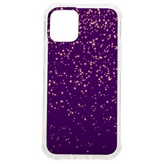 Purple Glittery Backdrop Scrapbooking Sparkle Iphone 12 Mini Tpu Uv Print Case	