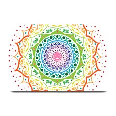 Mandala Pattern Rainbow Pride Plate Mats by Vaneshop