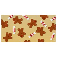 Gingerbread Christmas Time Banner And Sign 8  X 4  by Pakjumat