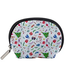 Illustration Christmas Pattern Accessory Pouch (small) by Pakjumat