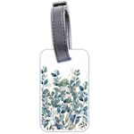 Green and Gold Eucalyptus Leaf Luggage Tag (two sides) Front