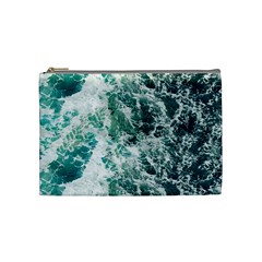 Blue Ocean Waves Cosmetic Bag (medium) by Jack14