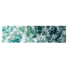 Blue Ocean Waves Oblong Satin Scarf (16  X 60 ) by Jack14