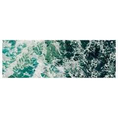 Blue Ocean Waves Banner And Sign 9  X 3  by Jack14