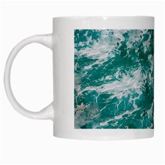 Blue Ocean Waves 2 White Mug by Jack14